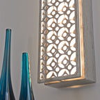 Feiss Kenney 4 Light LED Wall Light in Sunrise Silver