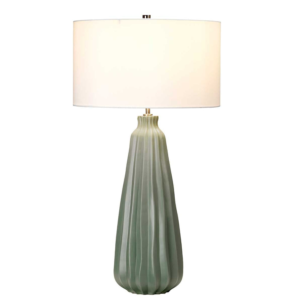 Elstead Kew Table Lamp in Sage Green