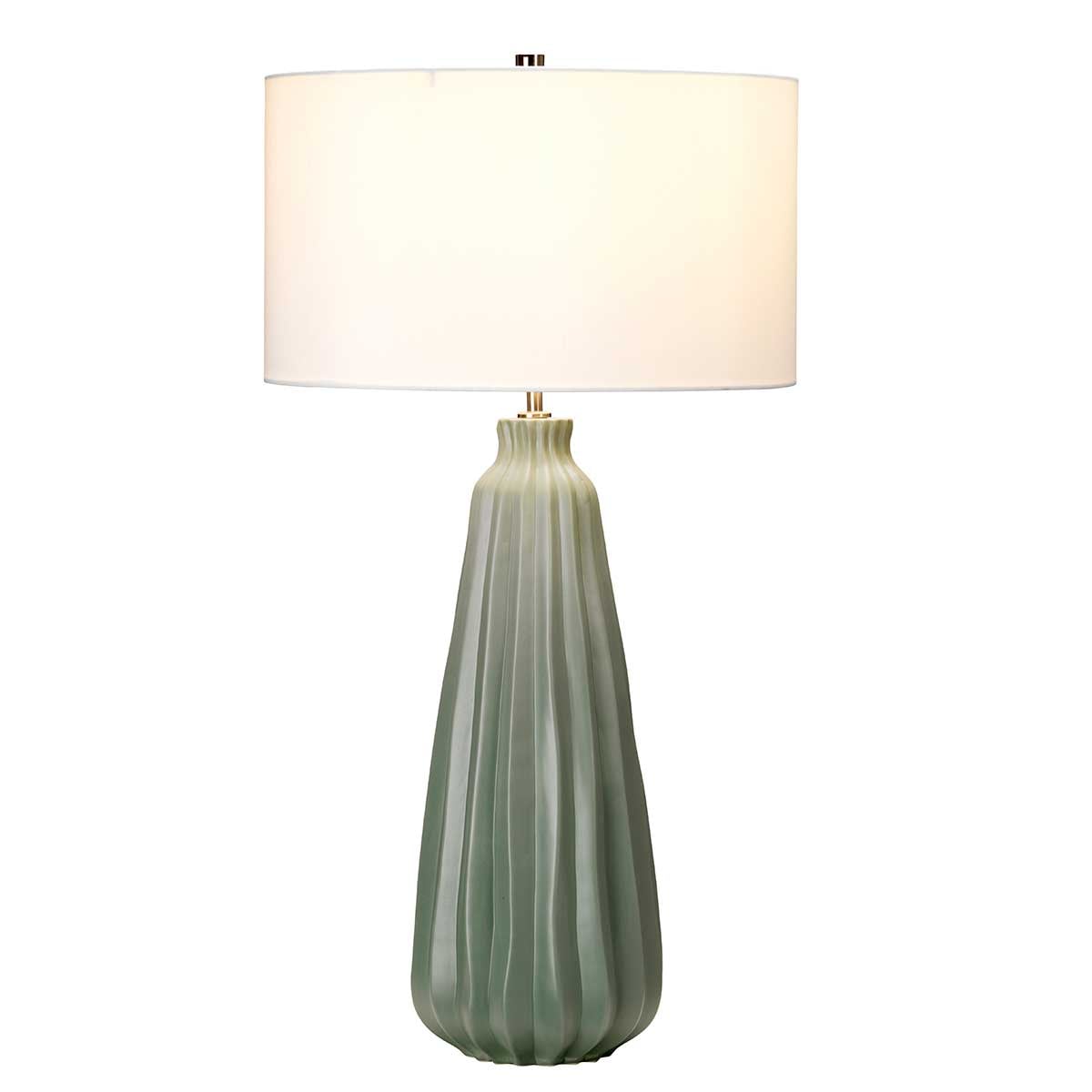 Elstead Kew Table Lamp in Sage Green