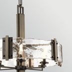 Kichler Aberdeen 6 Light Chandelier in Distressed Grey Wood Effect & Old Bronze