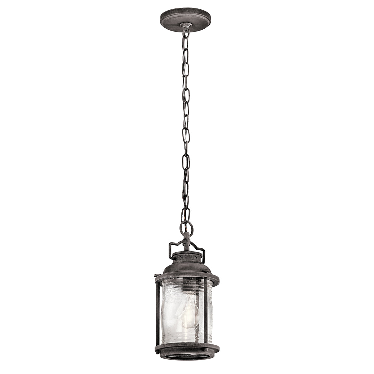 Kichler Ashlandbay Outdoor Lantern in Weathered Zinc