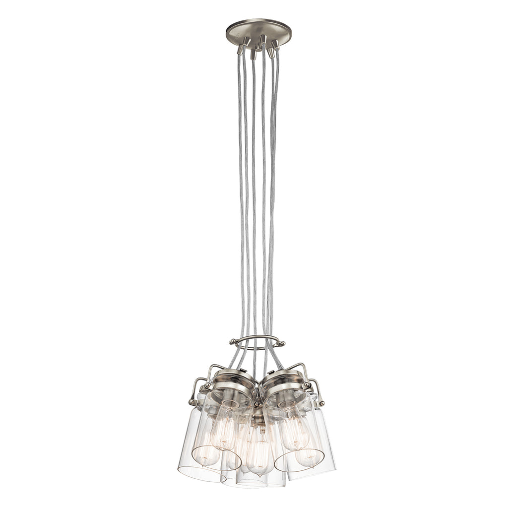 Kichler Brinley 6 Light Pendant Light in Brushed Nickel