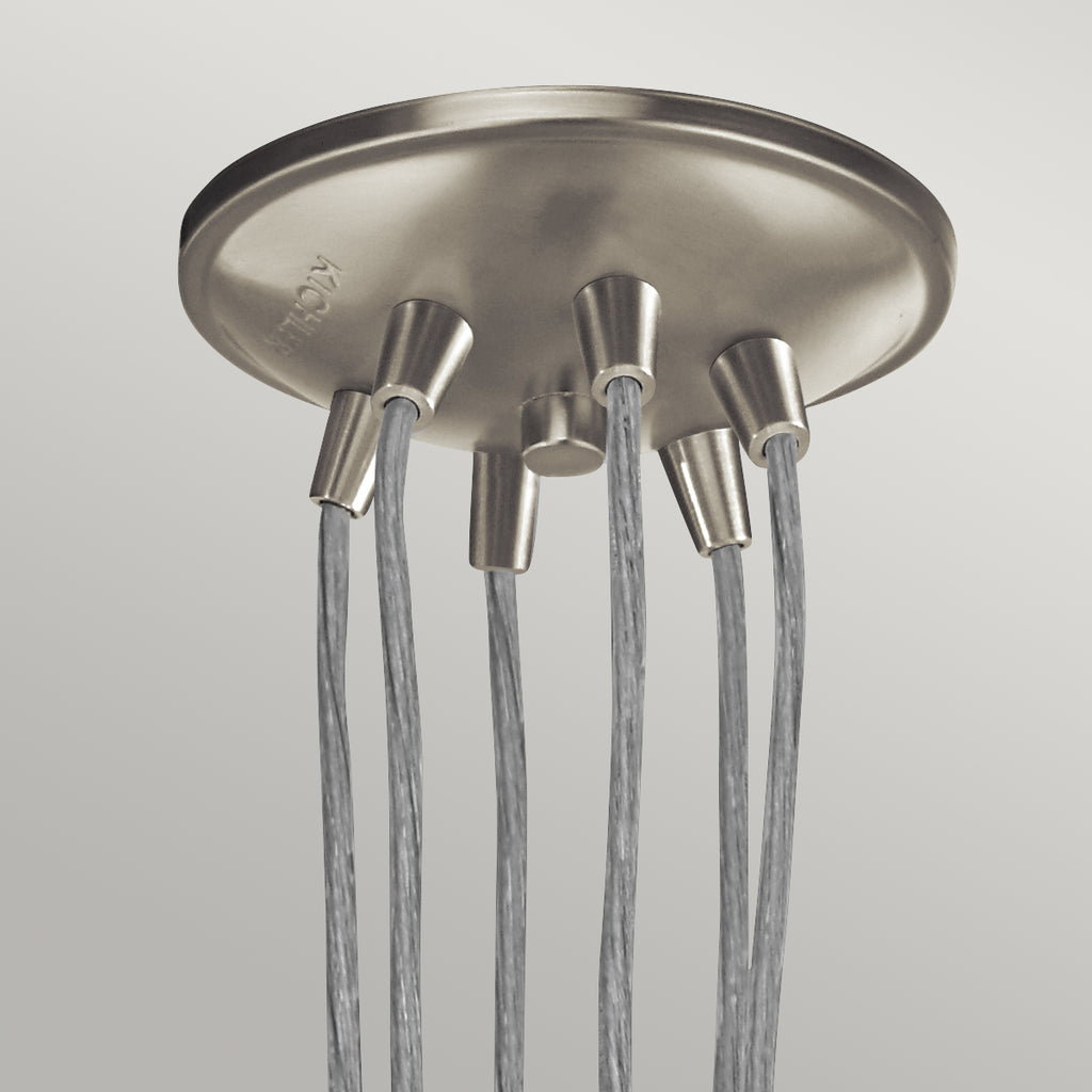 Kichler Brinley 6 Light Pendant Light in Brushed Nickel
