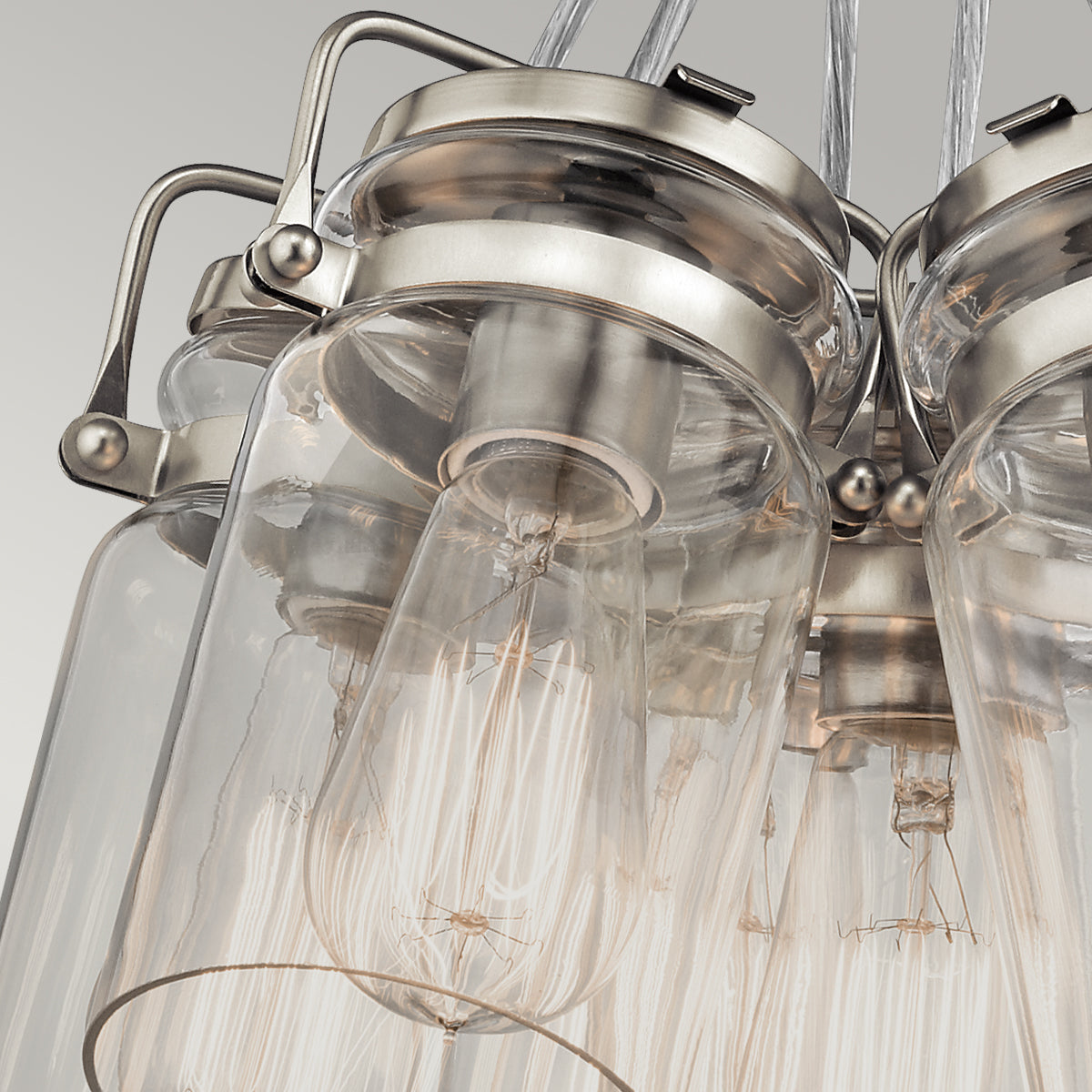 Kichler Brinley 6 Light Pendant Light in Brushed Nickel