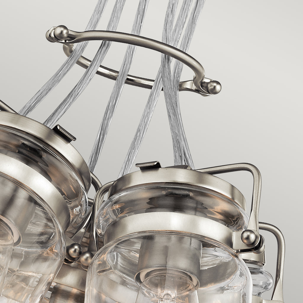 Kichler Brinley 6 Light Pendant Light in Brushed Nickel