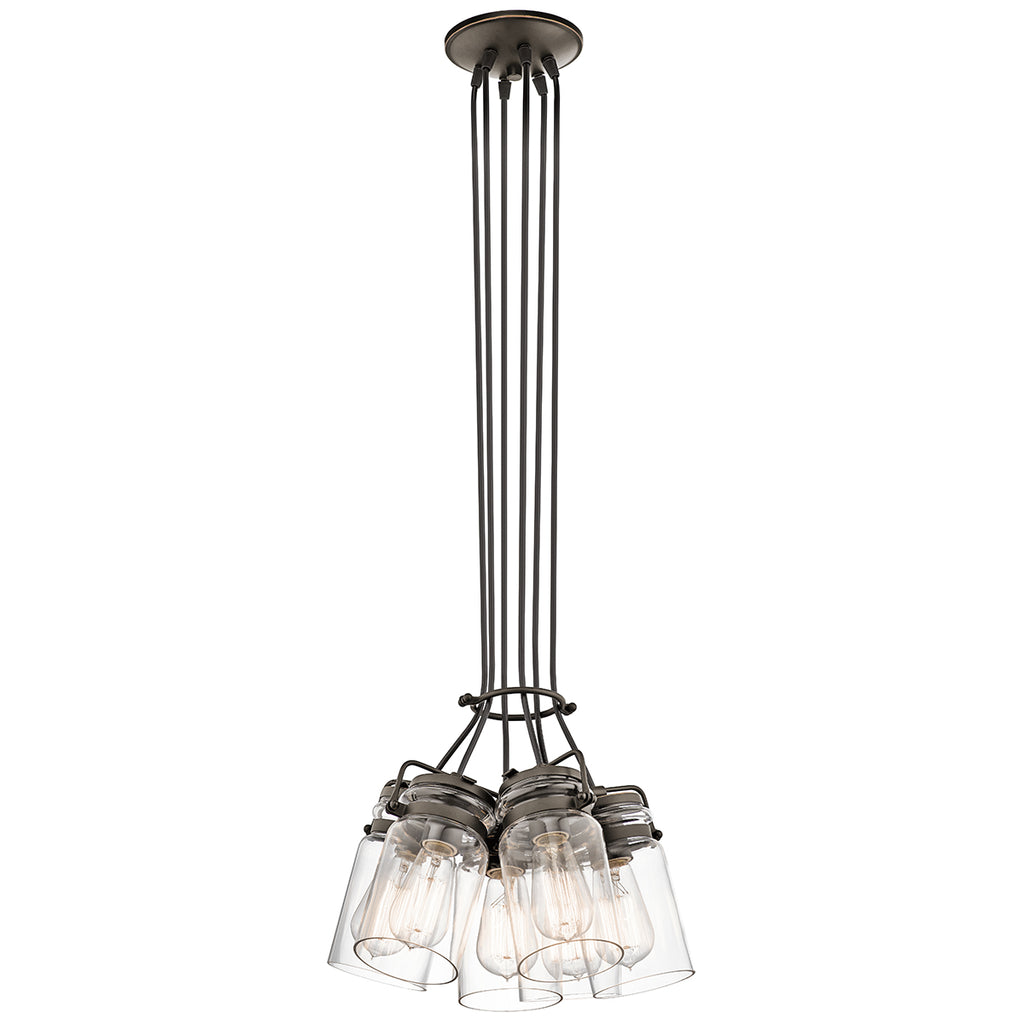Kichler Brinley 6 Light Pendant Light in Old Bronze