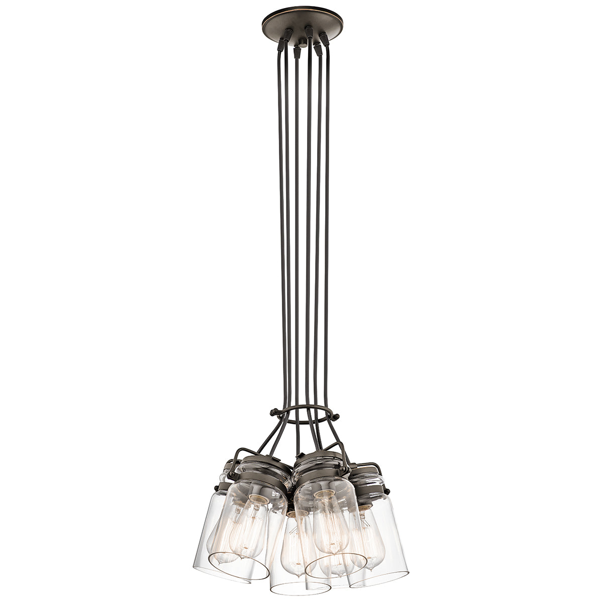 Kichler Brinley 6 Light Pendant Light in Old Bronze