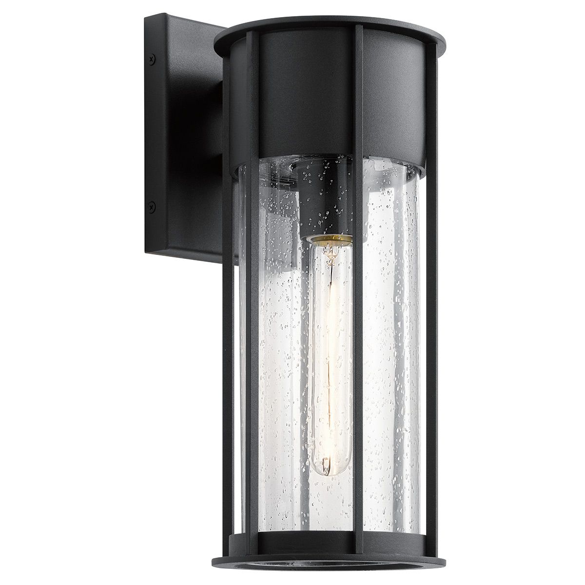 Kichler Camillo Medium Outdoor Wall Lantern in Textured Black