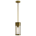 Kichler Camillo Outdoor Pendant Light in Painted Natural Brass
