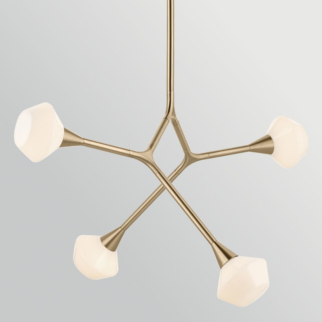 Kichler Cassius 4 Light Pendant in Champagne Bronze
