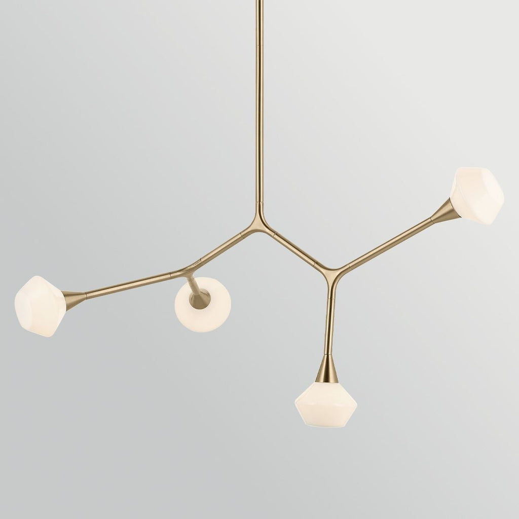 Kichler Cassius 4 Light Pendant in Champagne Bronze