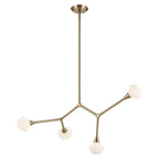 Kichler Cassius 4 Light Pendant in Champagne Bronze