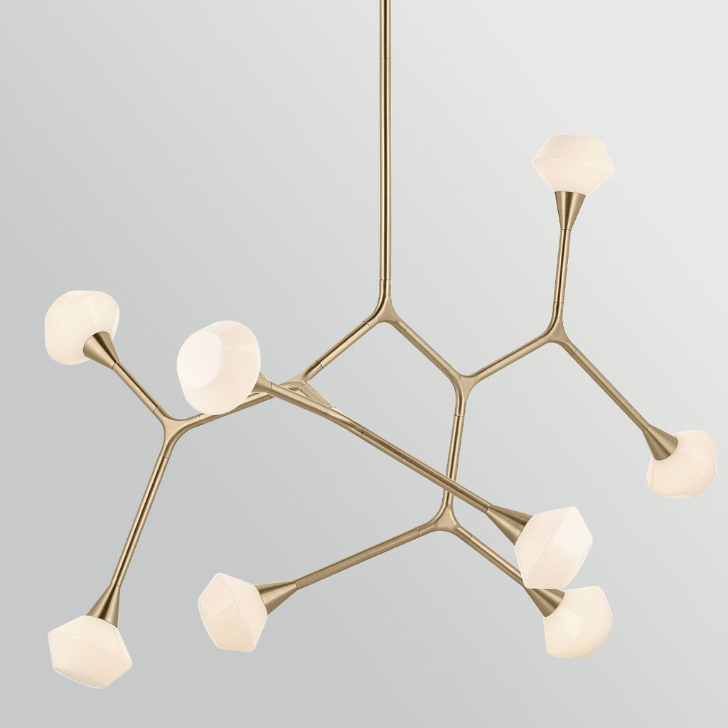 Kichler Cassius 8 Light Pendant in Champagne Bronze