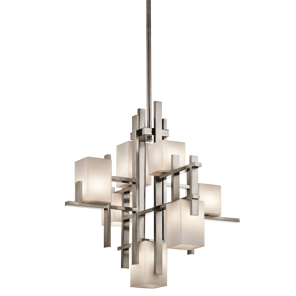 Kichler City Lights 7 Light Ceiling Light in Pewter