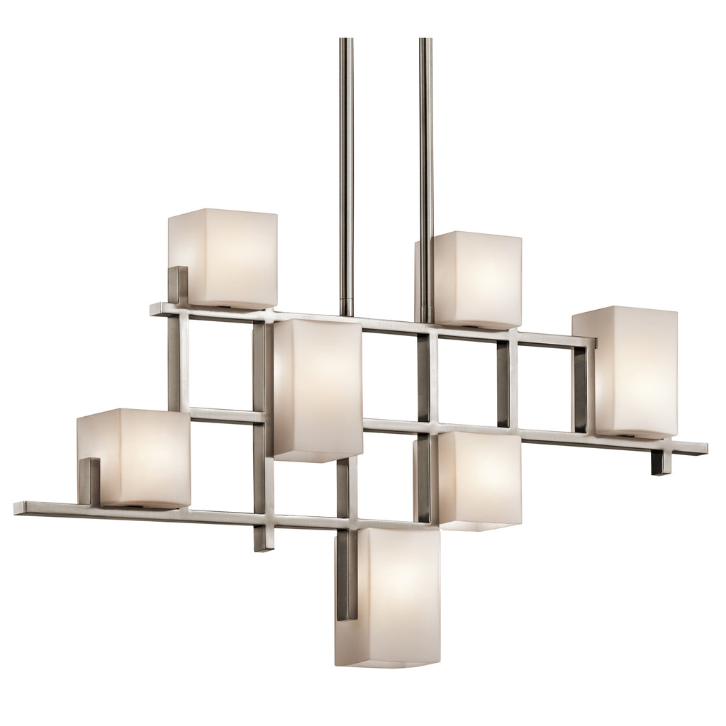 Kichler City Lights 7 Light Pendant Light in Pewter