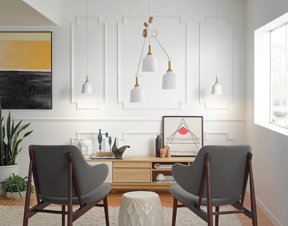 Kichler Danika 3 Light Linear Chandelier in White