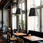 Kichler Etcher Large Pendant in Black & Champagne Bronze