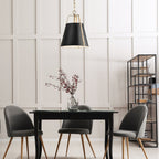 Kichler Etcher Large Pendant in Black & Champagne Bronze