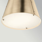 Kichler Etcher Large Pendant in Champagne Bronze