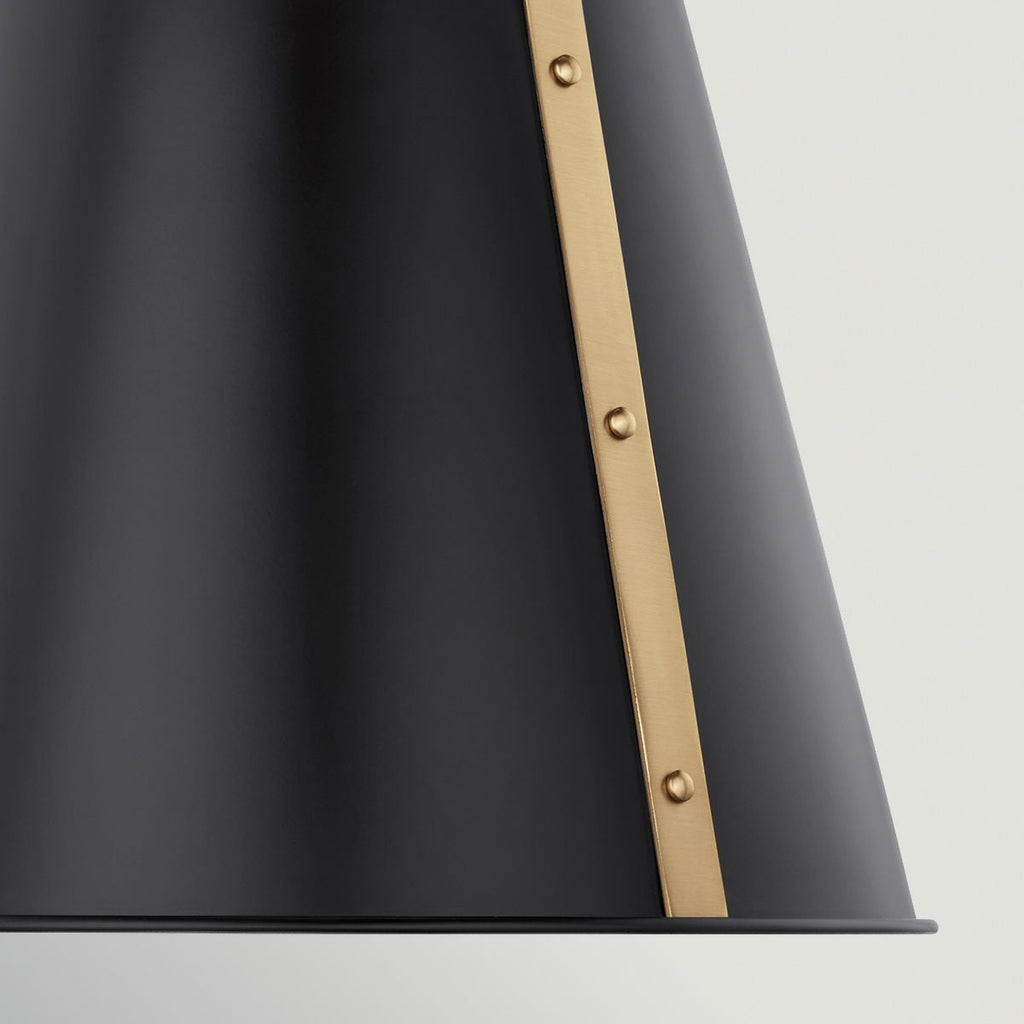 Kichler Etcher Medium Pendant in Black & Champagne Bronze