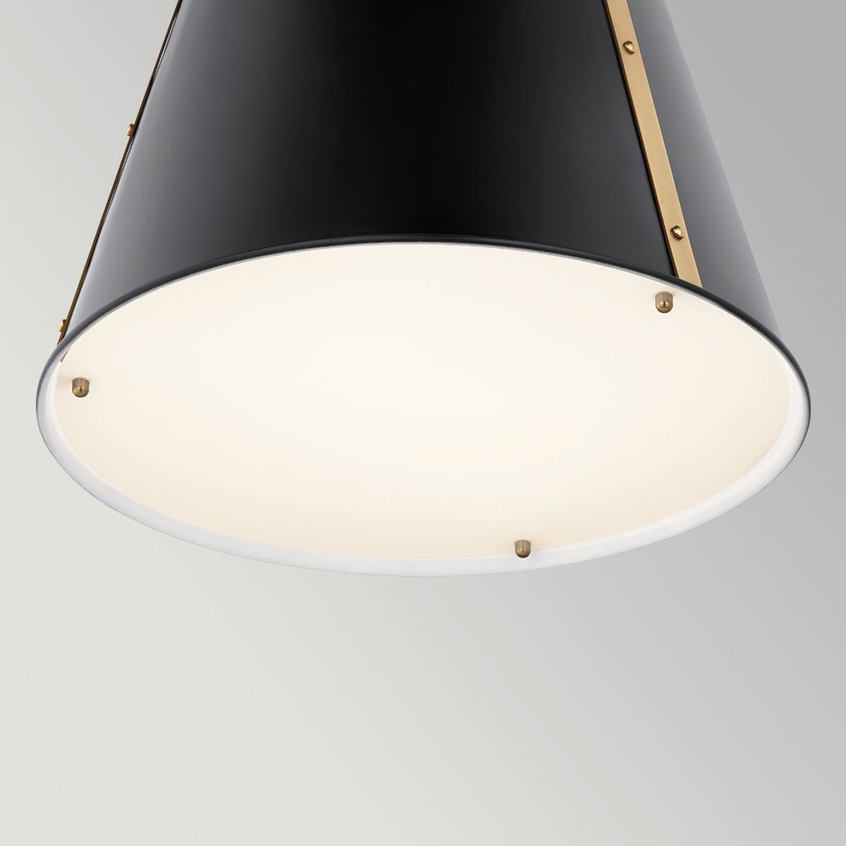 Kichler Etcher Medium Pendant in Black & Champagne Bronze