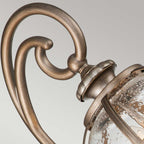 Kichler Halleron 2 Light Outdoor Wall Lantern in Burnished Bronze