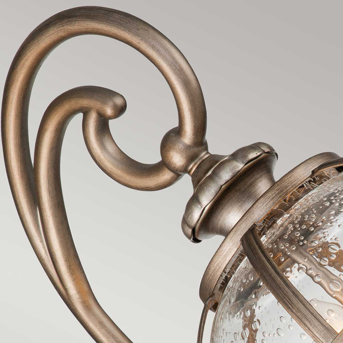Kichler Halleron 2 Light Outdoor Wall Lantern in Burnished Bronze