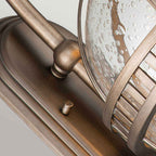 Kichler Halleron 2 Light Outdoor Wall Lantern in Burnished Bronze