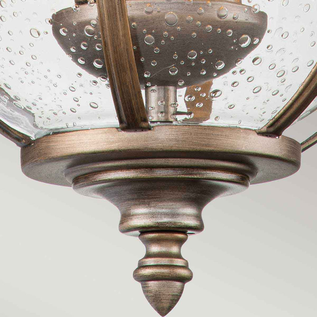 Kichler Halleron 2 Light Outdoor Wall Lantern in Burnished Bronze
