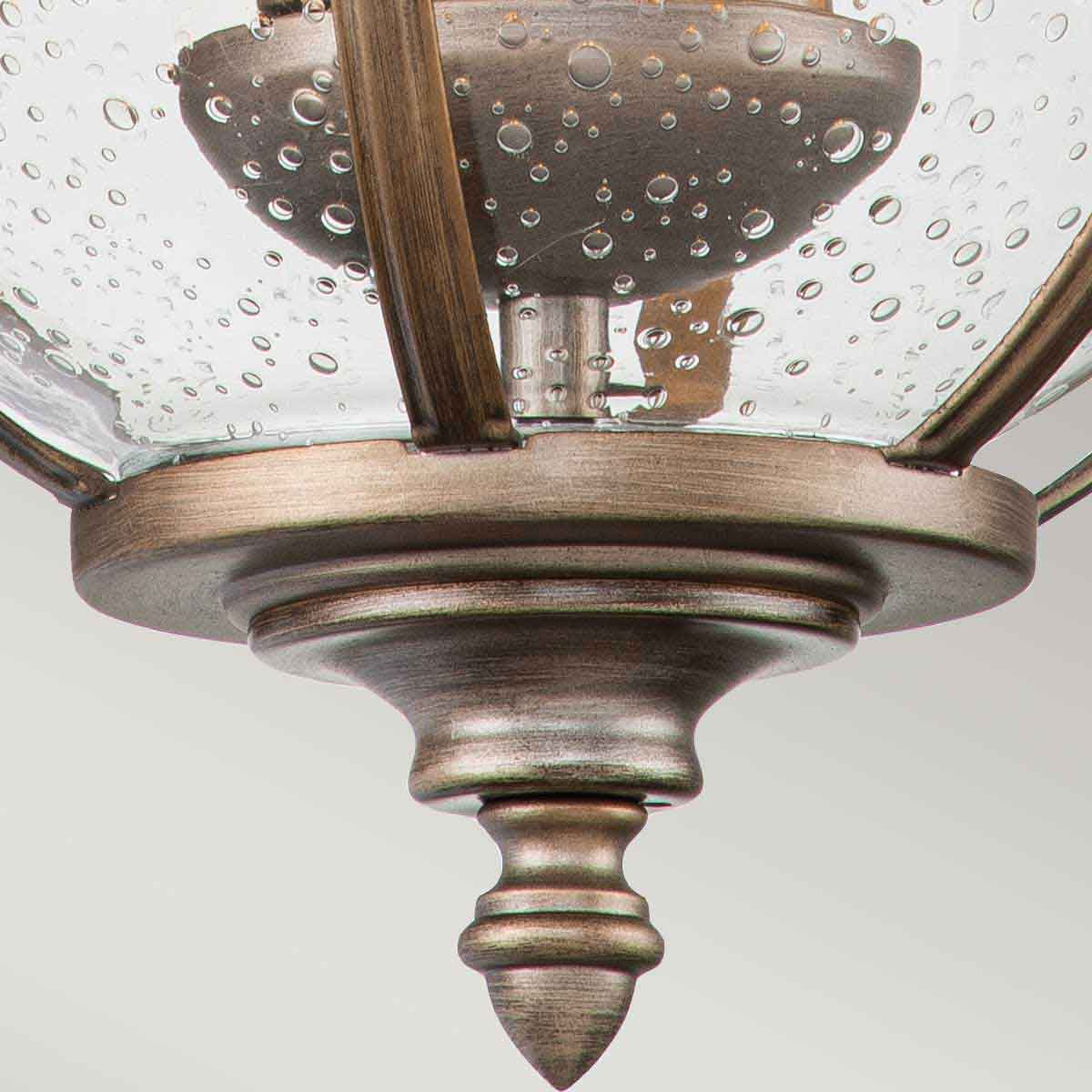 Kichler Halleron 2 Light Outdoor Wall Lantern in Burnished Bronze