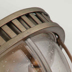 Kichler Halleron 3 Light Outdoor Flush Ceiling Light in Burnished Bronze