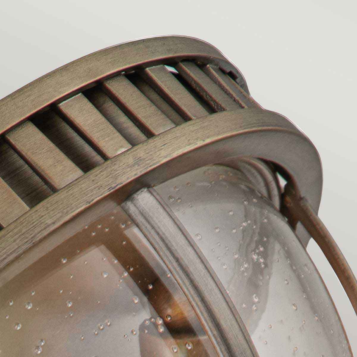 Kichler Halleron 3 Light Outdoor Flush Ceiling Light in Burnished Bronze