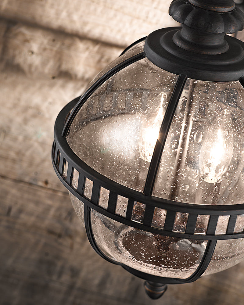 Kichler Halleron 3 Light Outdoor Pendant Lantern in Londonderry