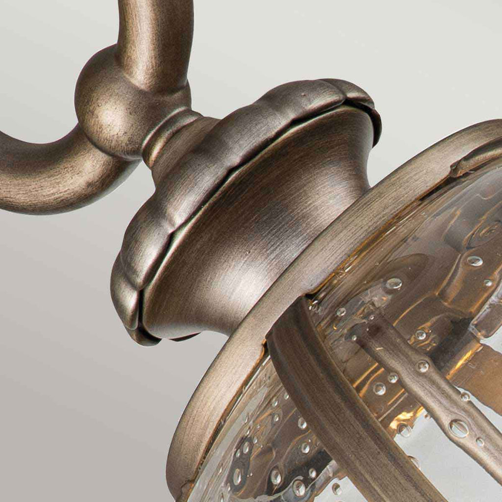 Kichler Halleron 3 Light Outdoor Wall Lantern in Burnished Bronze