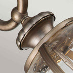 Kichler Halleron 3 Light Outdoor Wall Lantern in Burnished Bronze