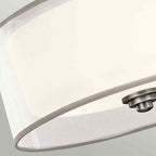 Kichler Lacey 3 Light Semi Flush Ceiling Light in Antique Pewter