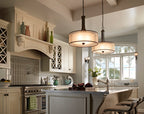 Kichler Lacey 4 Light Pendant Light in Mission Bronze