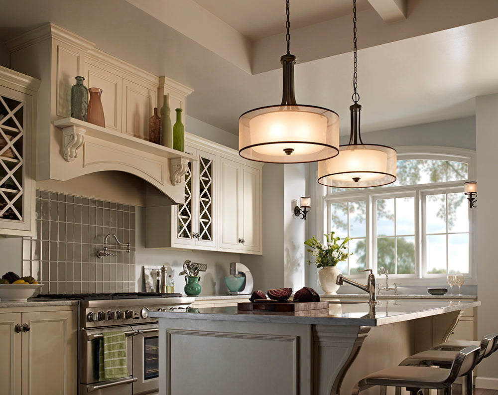 Kichler Lacey 4 Light Pendant Light in Mission Bronze