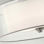 Kichler Lacey 4 Light Semi Flush Ceiling Light in Antique Pewter