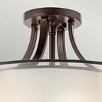 Kichler Lacey 4 Light Semi Flush Ceiling Light in Mission Bronze