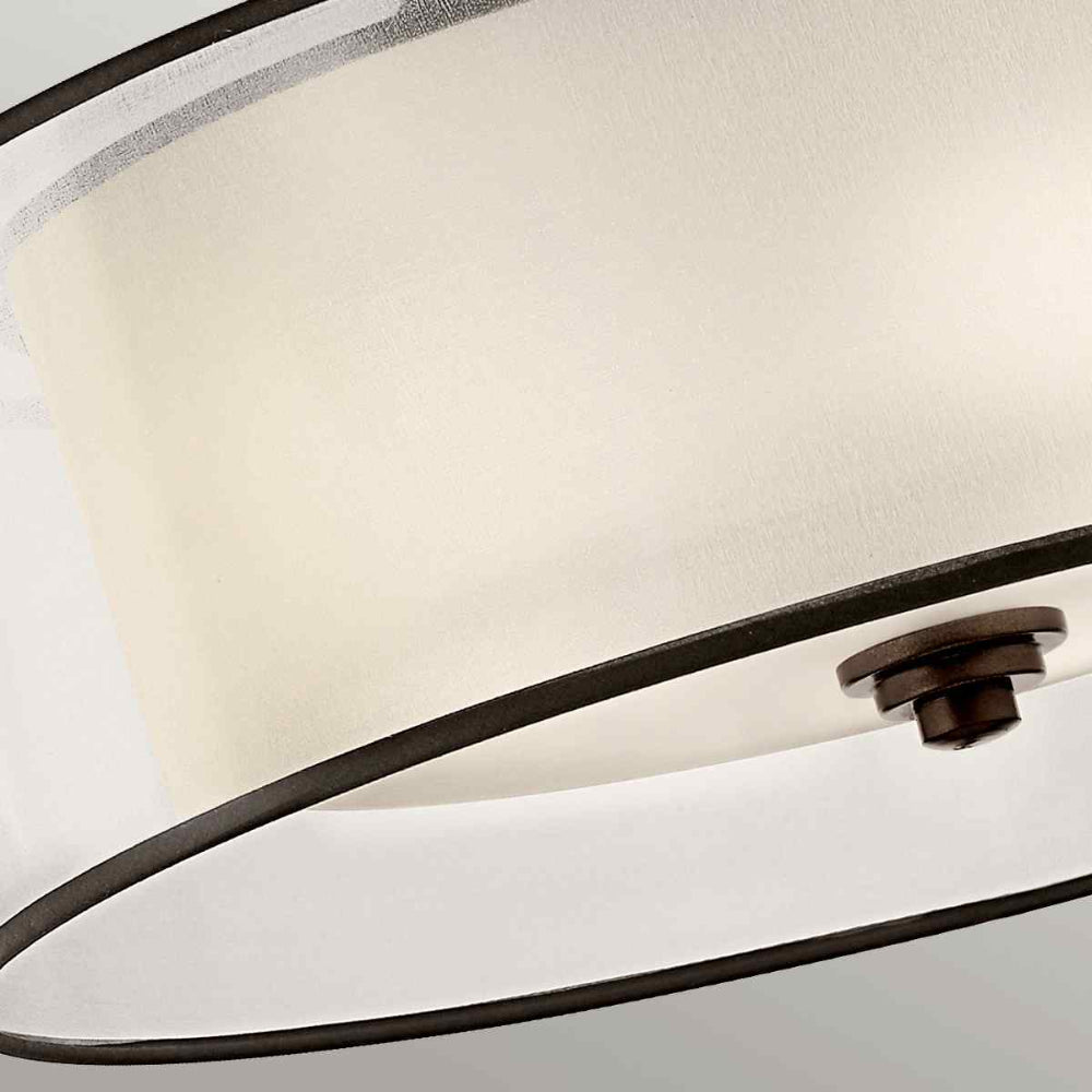 Kichler Lacey 4 Light Semi Flush Ceiling Light in Mission Bronze