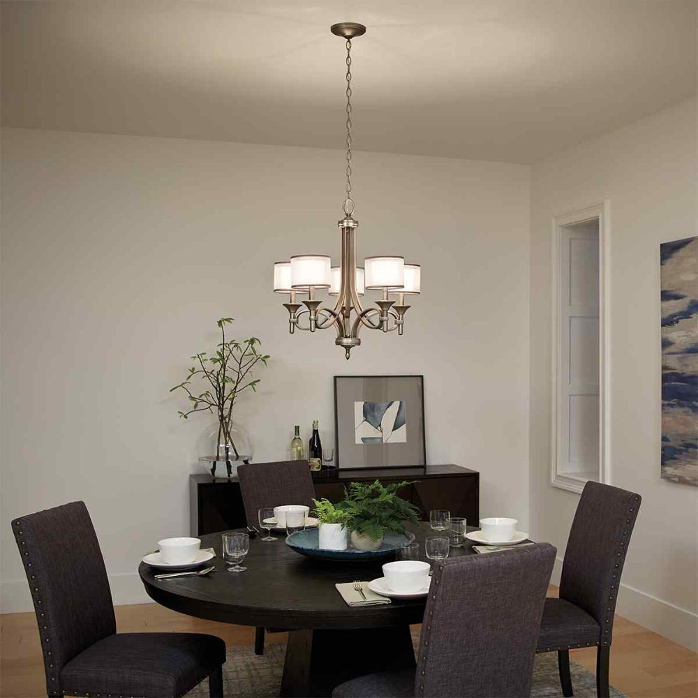Kichler Lacey 5 Light Chandelier in Antique Pewter