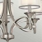 Kichler Lacey 5 Light Chandelier in Antique Pewter