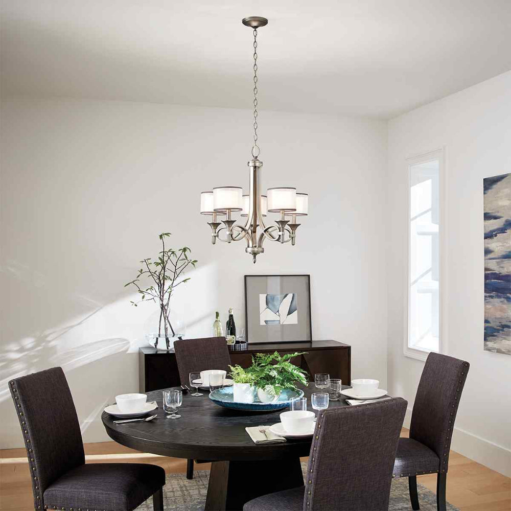Kichler Lacey 5 Light Chandelier in Antique Pewter