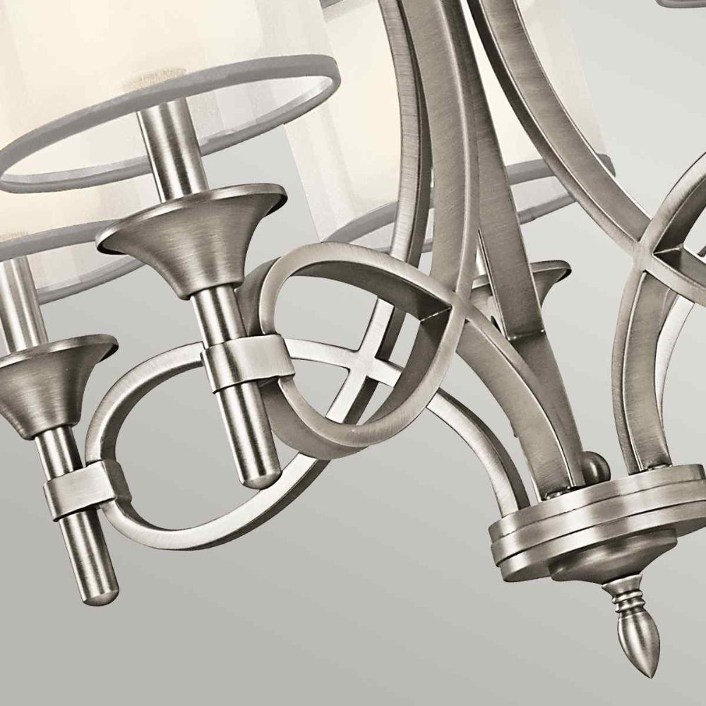 Kichler Lacey 5 Light Chandelier in Antique Pewter
