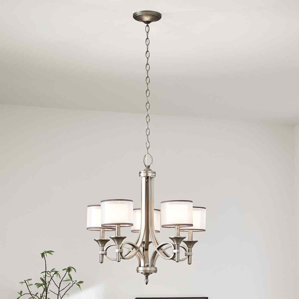 Kichler Lacey 5 Light Chandelier in Antique Pewter