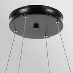 Kichler Larousse - LED Large Pendant in Black & Champagne Bronze