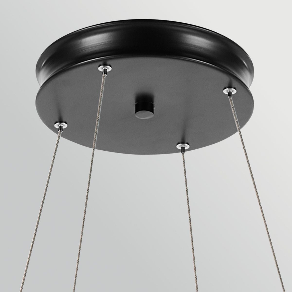 Kichler Larousse - LED Large Pendant in Black & Champagne Bronze