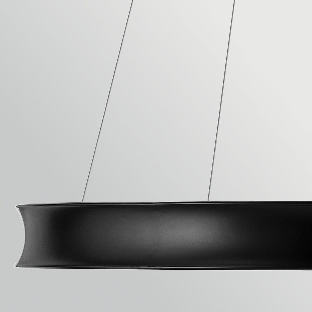 Kichler Larousse - LED Large Pendant in Black & Champagne Bronze