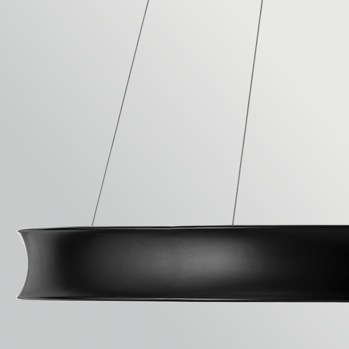Kichler Larousse - LED Large Pendant in Black & Champagne Bronze